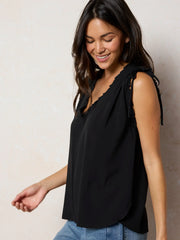 Ramona Sleeveless Top - Black