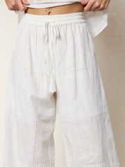 Ada Cotton Pants - White