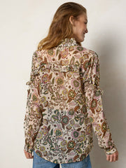 Darla Sheer Blouse - Pod Floral Mauve