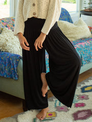 Make A Move "ButterSoft" Knit Palazzo Pants - Black